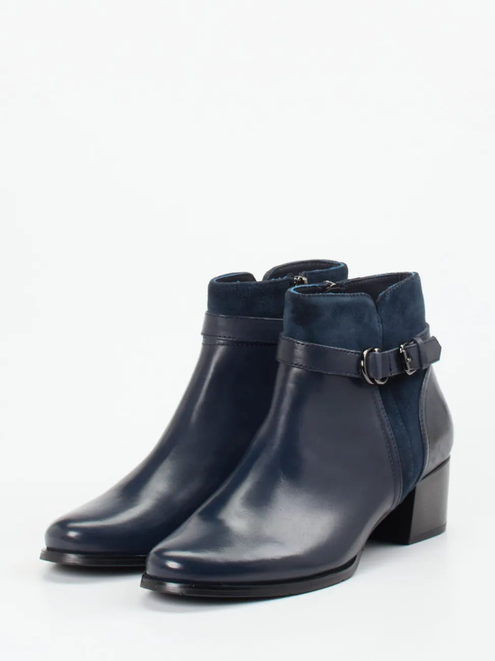 Ralph Harrison – Stiefelette aus Kalbleder Dunkelblau