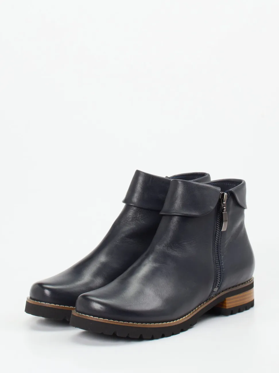 Ralph Harrison – Stiefeletten aus Lammleder Dunkelblau