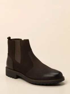 Ralph Harrison – Stiefelette aus Nubukleder Dunkelbraun