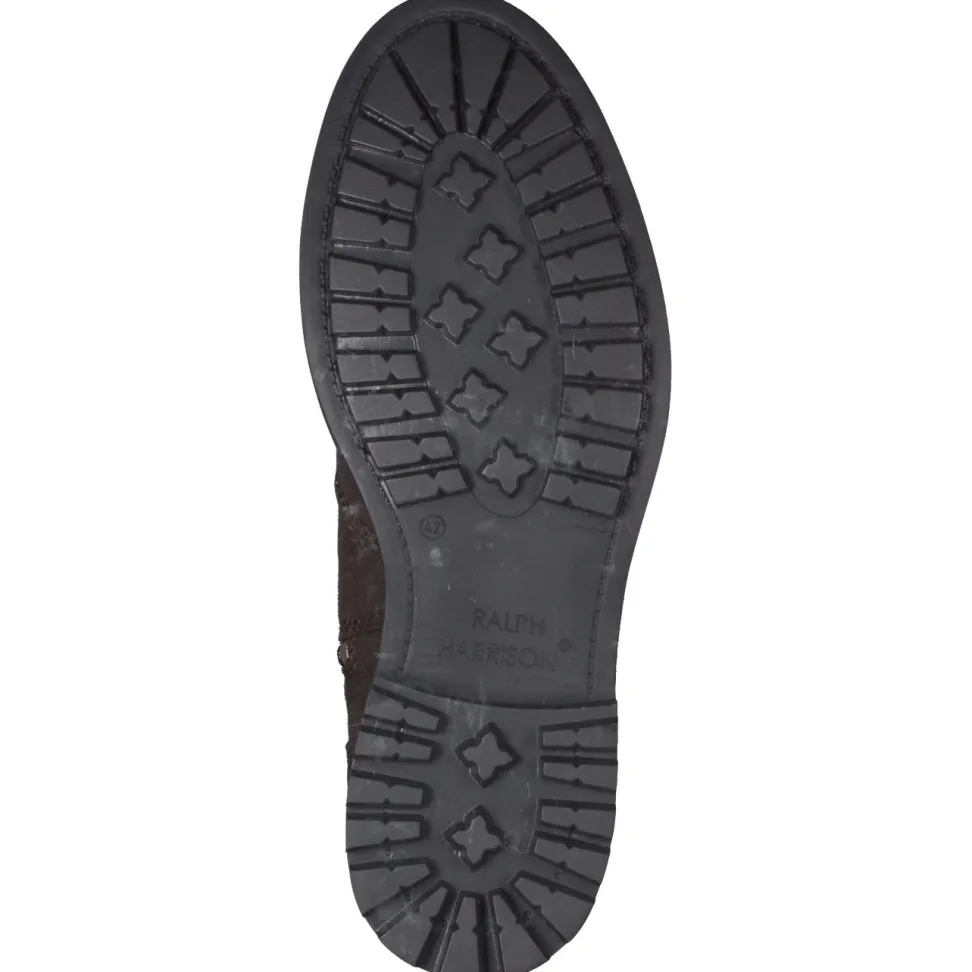 Ralph Harrison – Stiefelette aus Nubukleder Dunkelbraun