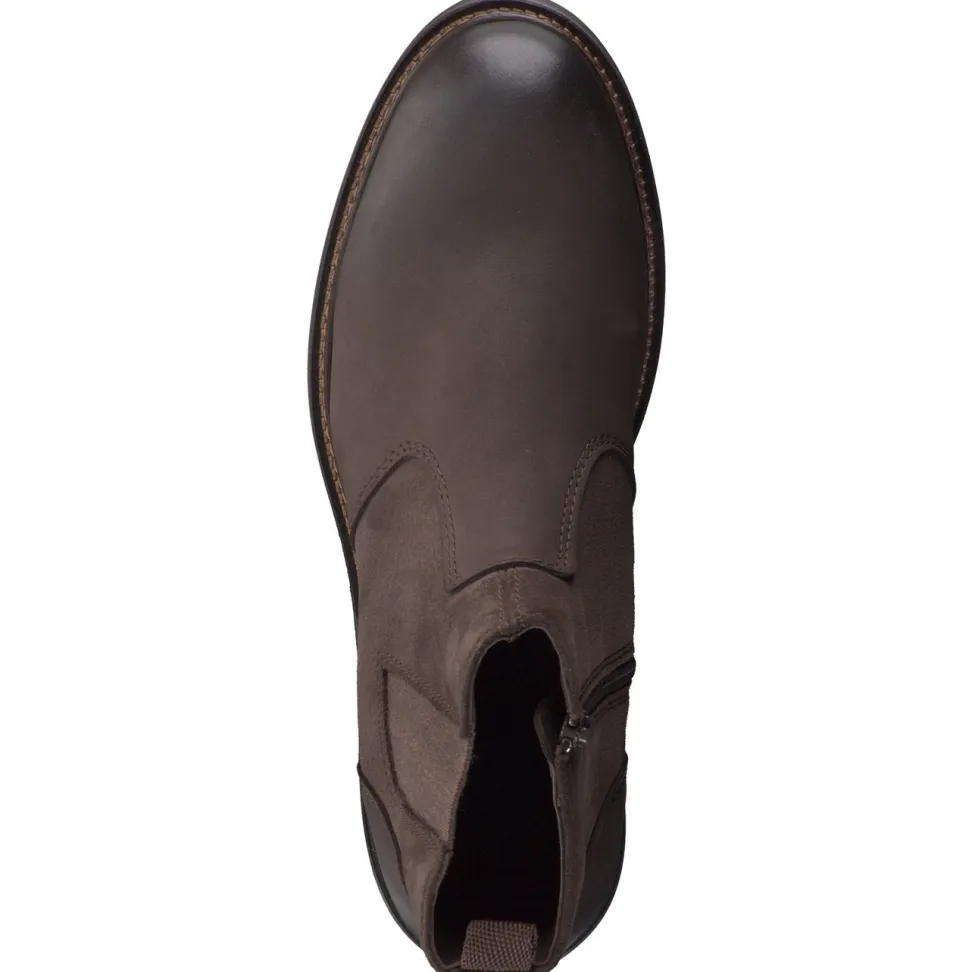 Ralph Harrison – Stiefelette aus Nubukleder Dunkelbraun