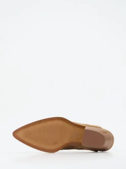 Ralph Harrison – Western-Mules aus Veloursleder Cognac