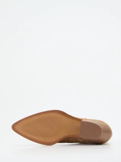 Ralph Harrison – Western-Stiefelette aus Veloursleder Cognac