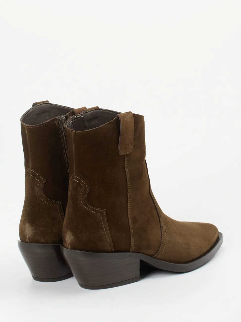 Ralph Harrison – Western-Stiefelette aus Veloursleder braun
