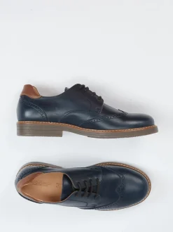 Ralph Harrison Classic – Brogue aus Kalbleder Dunkelblau