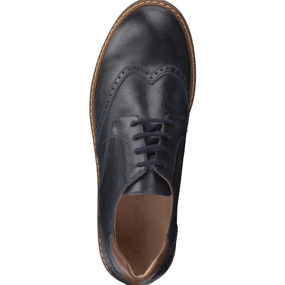 Ralph Harrison Classic – Brogue aus Kalbleder Dunkelblau