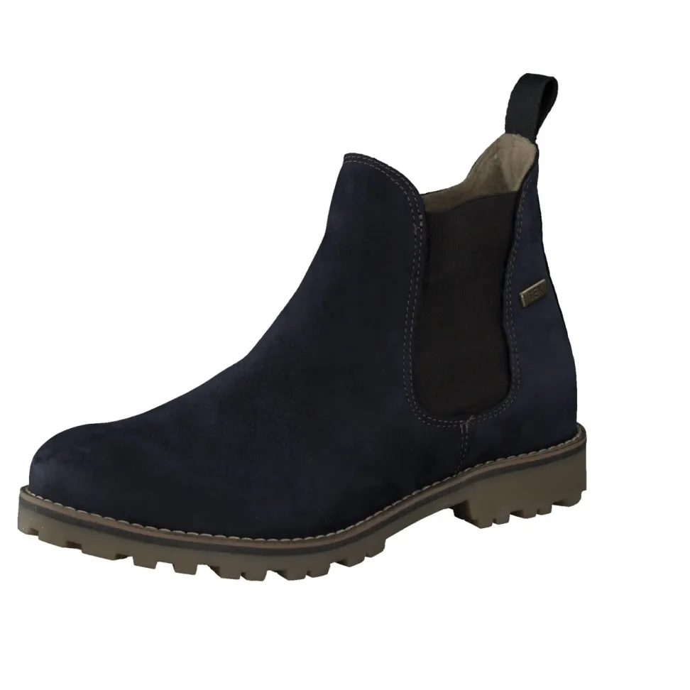 Ralph Harrison Classic – Chelsea Boots aus Nubukleder blau
