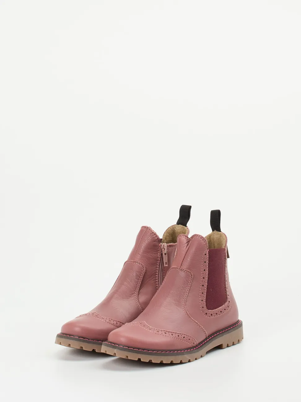 Ralph Harrison Classic – Chelsea Boots aus Kalbleder Altrosa