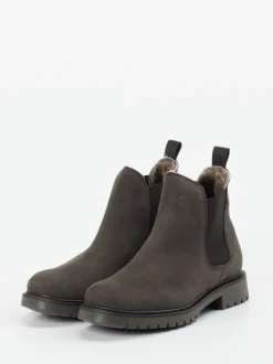 Ralph Harrison Classic – Chelsea Boots aus Nubukleder grau