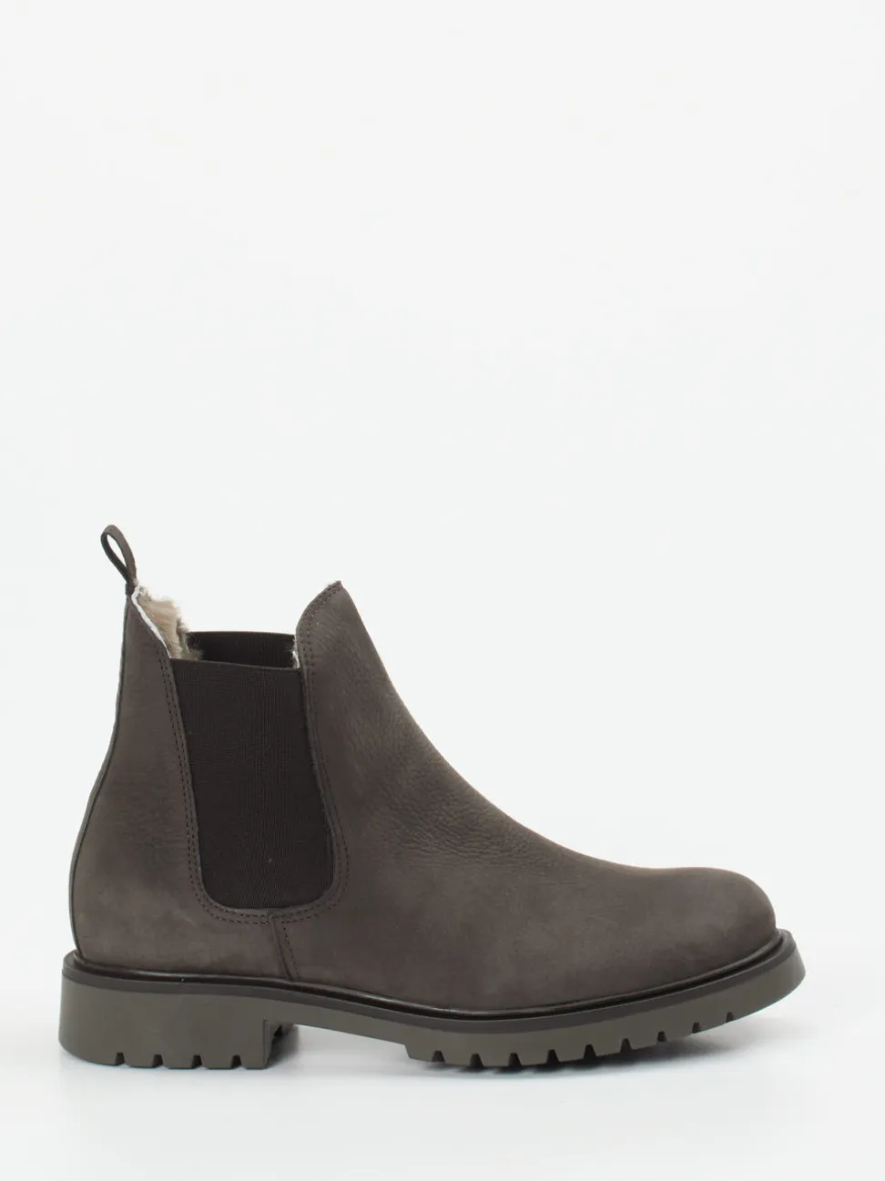 Ralph Harrison Classic – Chelsea Boots aus Nubukleder grau
