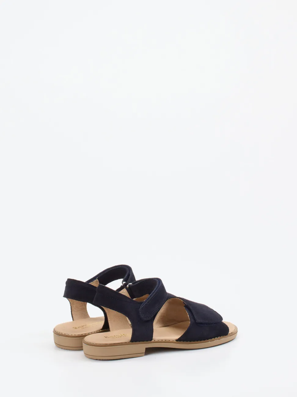 Ralph Harrison Classic – Klettsandale aus Veloursleder blau
