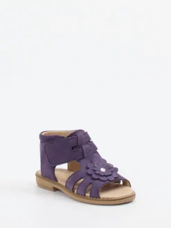 Ralph Harrison Classic – Mädchensandale aus Nubukleder Violett