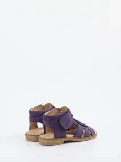 Ralph Harrison Classic – Mädchensandale aus Nubukleder Violett