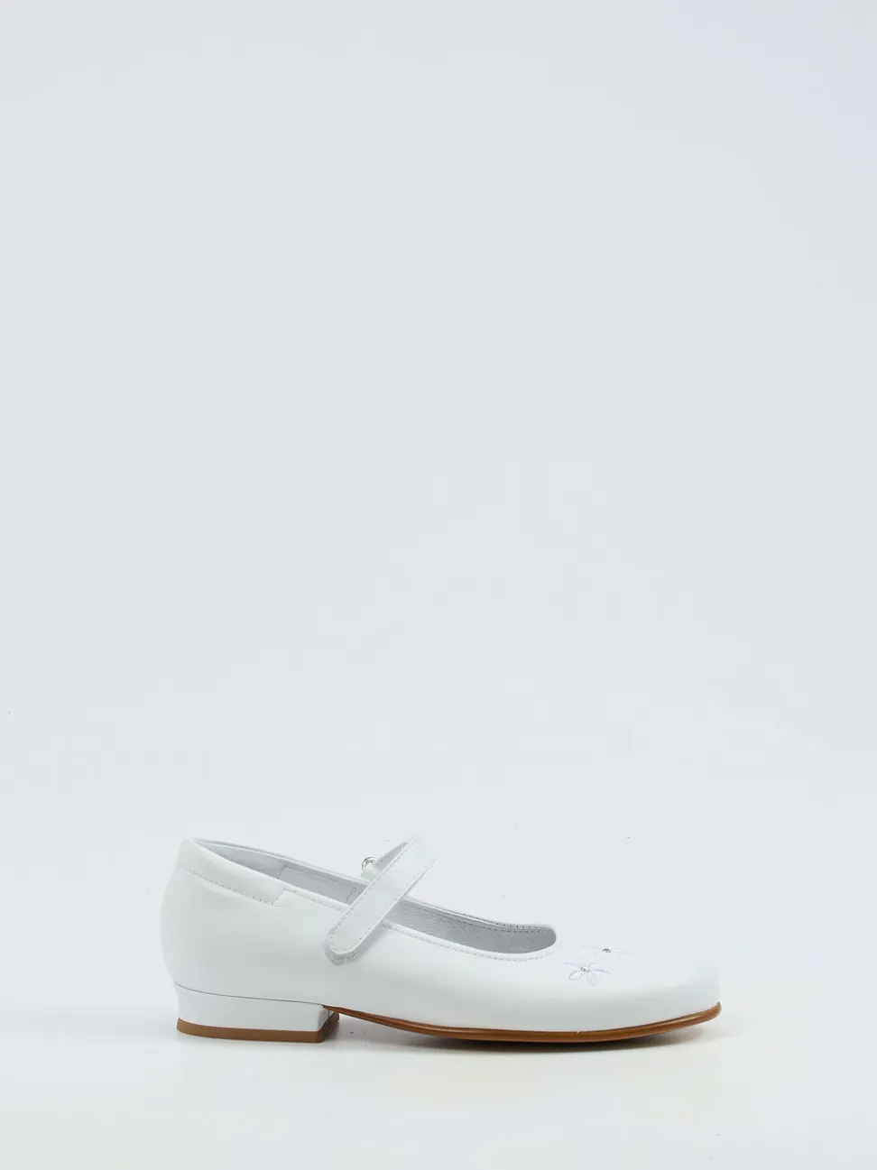 Ralph Harrison Classic – Mary Janes aus Kalbleder weiß