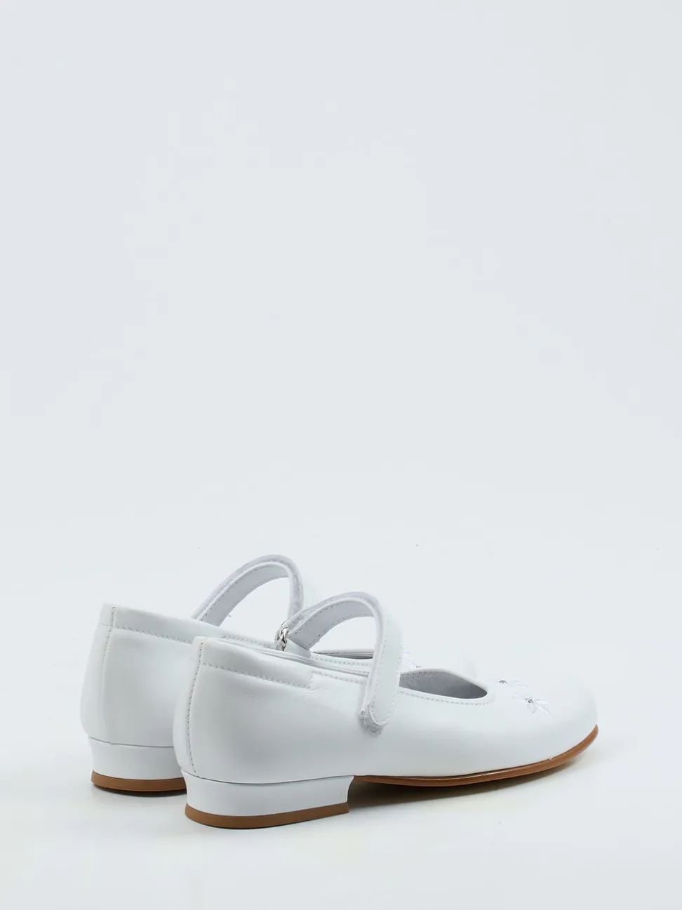 Ralph Harrison Classic – Mary Janes aus Kalbleder weiß