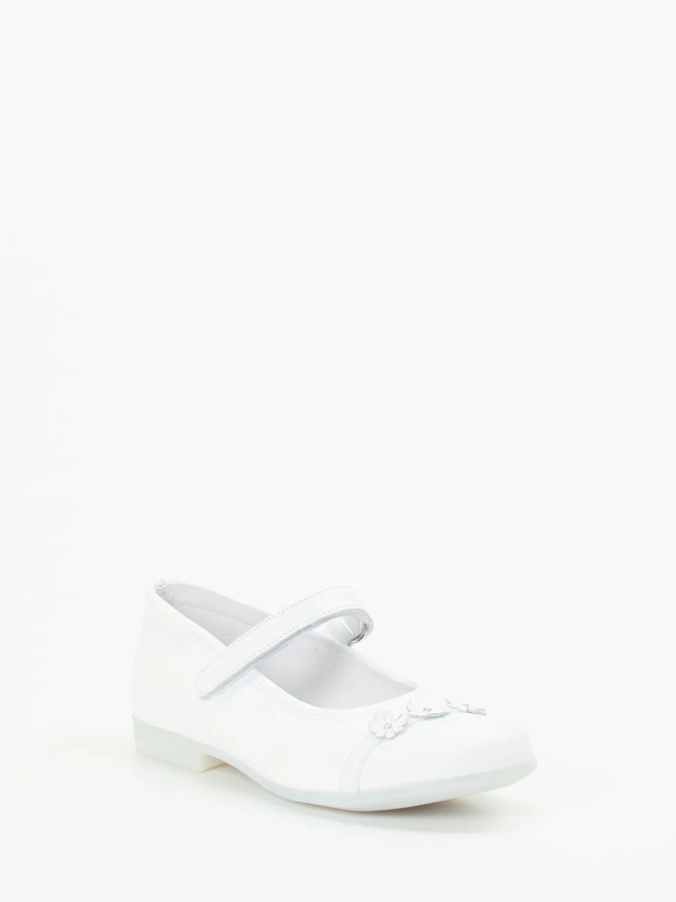Ralph Harrison Classic – Mary Jane Ballerinas aus Kalbleder Weiß