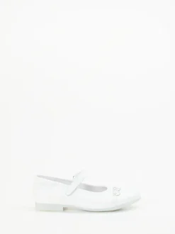 Ralph Harrison Classic – Mary Jane Ballerinas aus Kalbleder Weiß