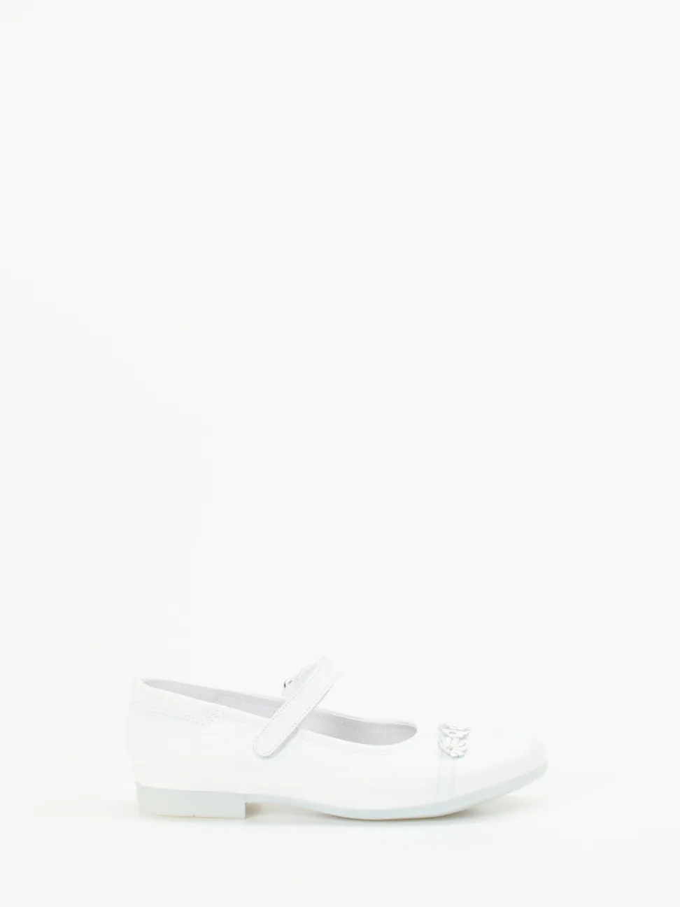 Ralph Harrison Classic – Mary Jane Ballerinas aus Kalbleder Weiß