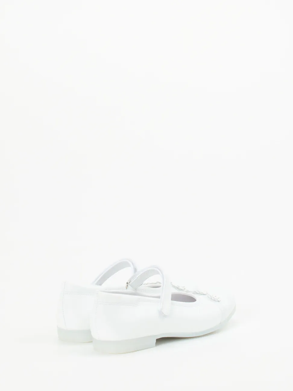 Ralph Harrison Classic – Mary Jane Ballerinas aus Kalbleder Weiß