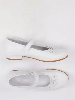 Ralph Harrison Classic – Mary Janes aus Kalbleder Weiß