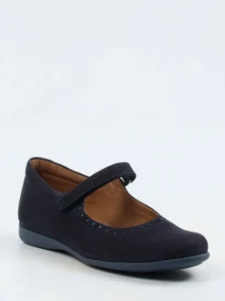 Ralph Harrison Classic – Mary Janes aus Nubukleder blau