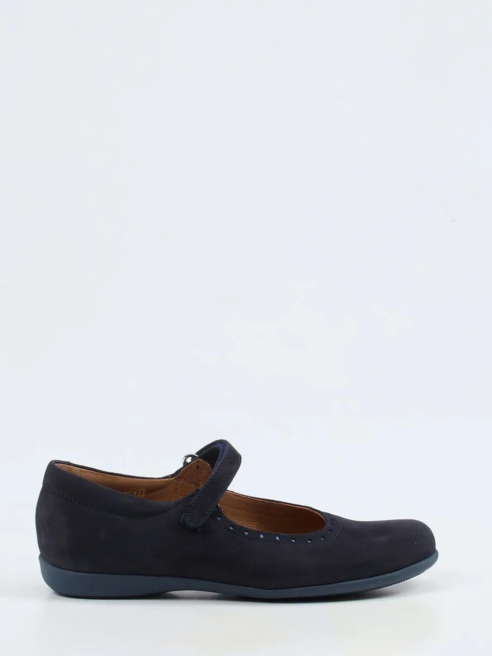 Ralph Harrison Classic – Mary Janes aus Nubukleder blau