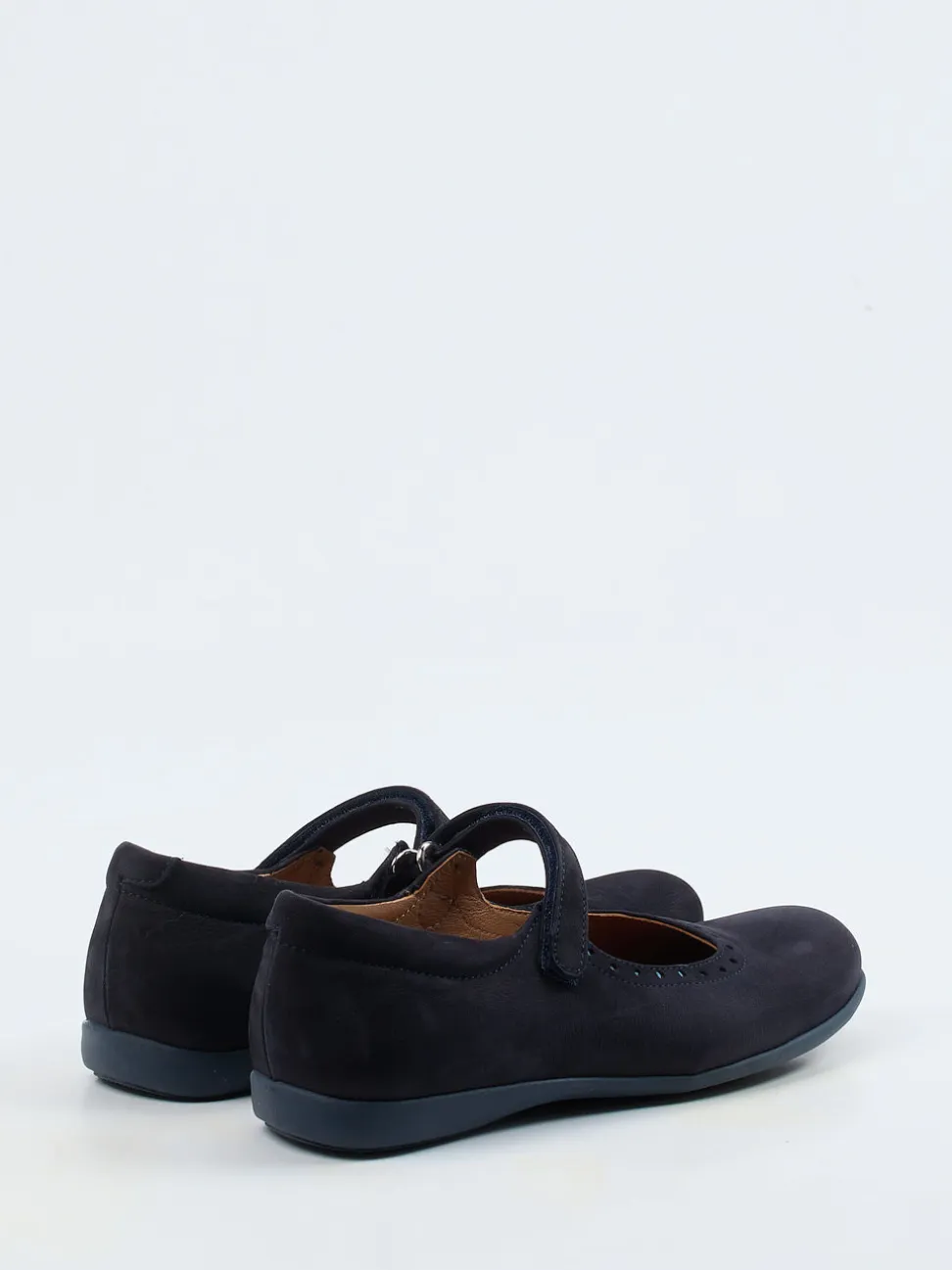 Ralph Harrison Classic – Mary Janes aus Nubukleder blau