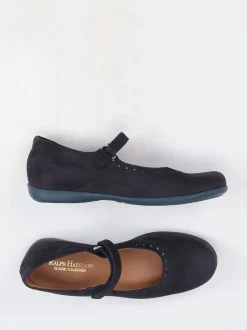 Ralph Harrison Classic – Mary Janes aus Nubukleder blau