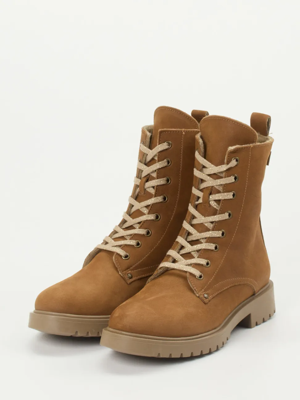Ralph Harrison Classic – Schnürboots aus Nubukleder Cognac