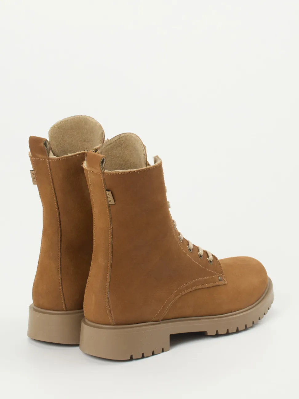 Ralph Harrison Classic – Schnürboots aus Nubukleder Cognac
