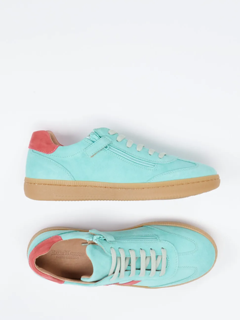 Ralph Harrison Classic – Sneaker aus Veloursleder mintgrün