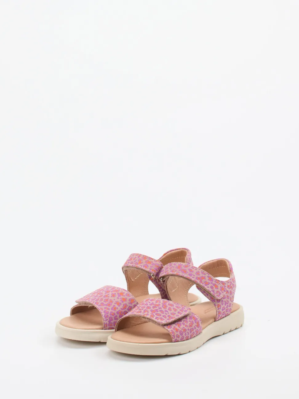 Ralph Harrison Classic – Sandalen aus geprägtem Leder pinkviolett