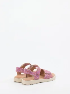 Ralph Harrison Classic – Sandalen aus geprägtem Leder pinkviolett