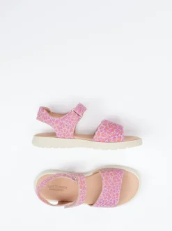 Ralph Harrison Classic – Sandalen aus geprägtem Leder pinkviolett