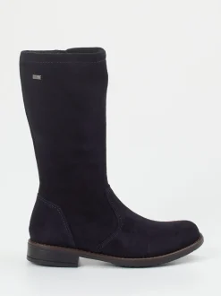 Ralph Harrison Classic – Stiefel aus Veloursleder Dunkelblau