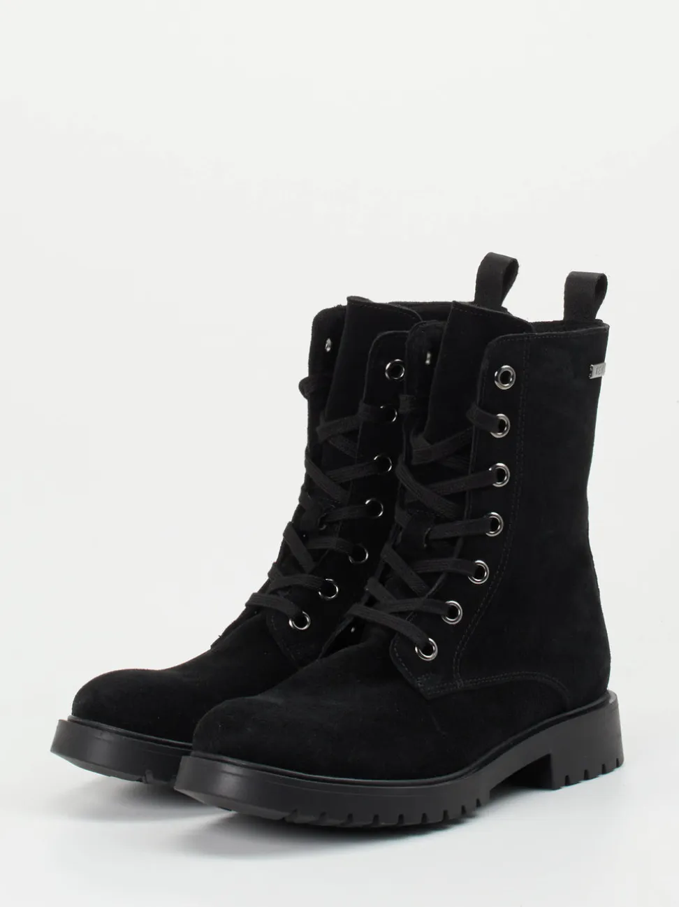 Ralph Harrison Classic – Schnürboots aus Veloursleder schwarz