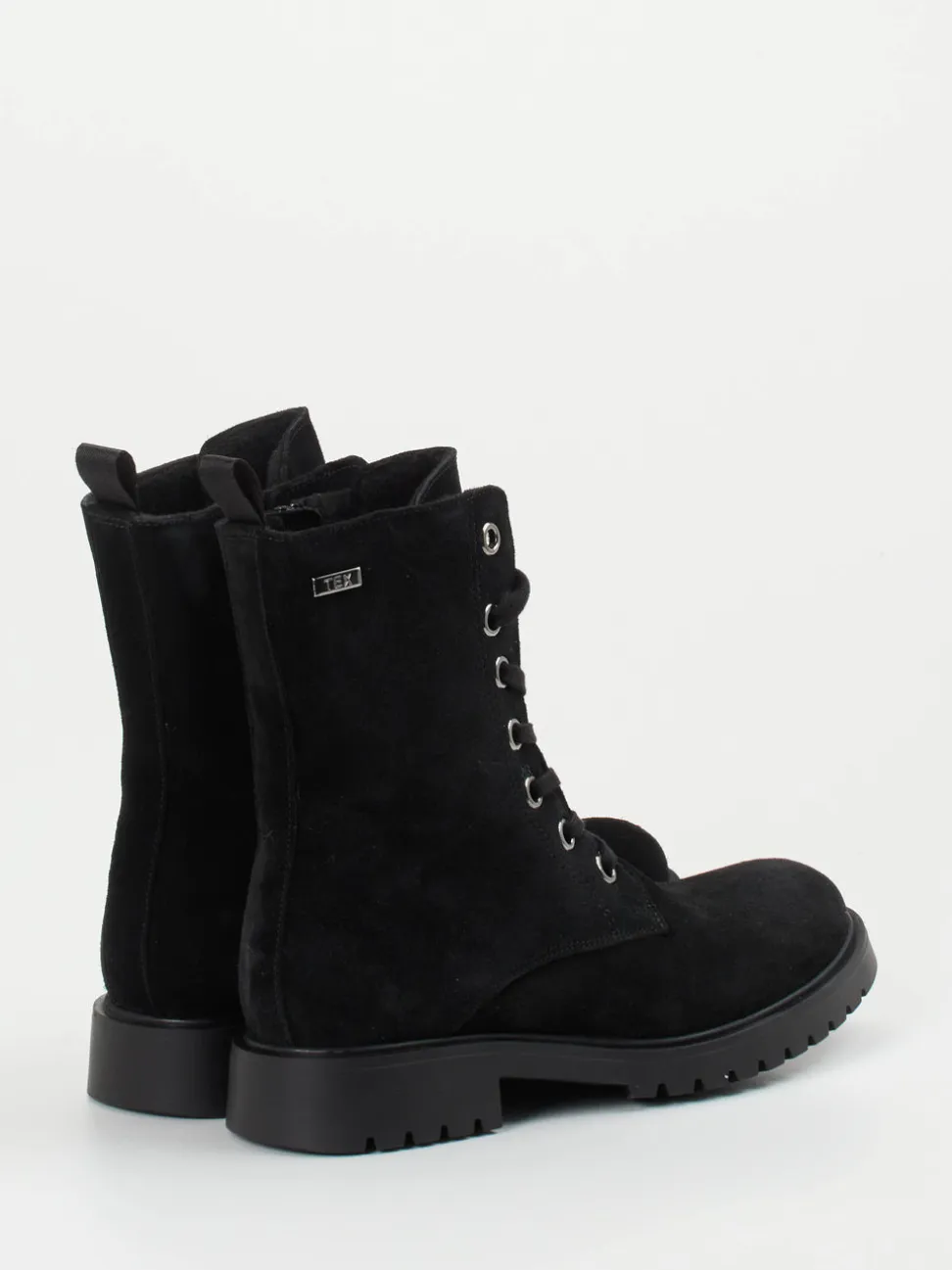 Ralph Harrison Classic – Schnürboots aus Veloursleder schwarz