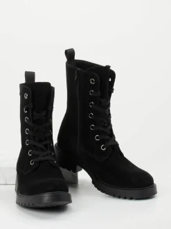 Ralph Harrison Classic – Schnürboots aus Veloursleder schwarz