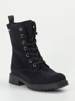 Ralph Harrison Classic – Schnürboots aus Veloursleder blau