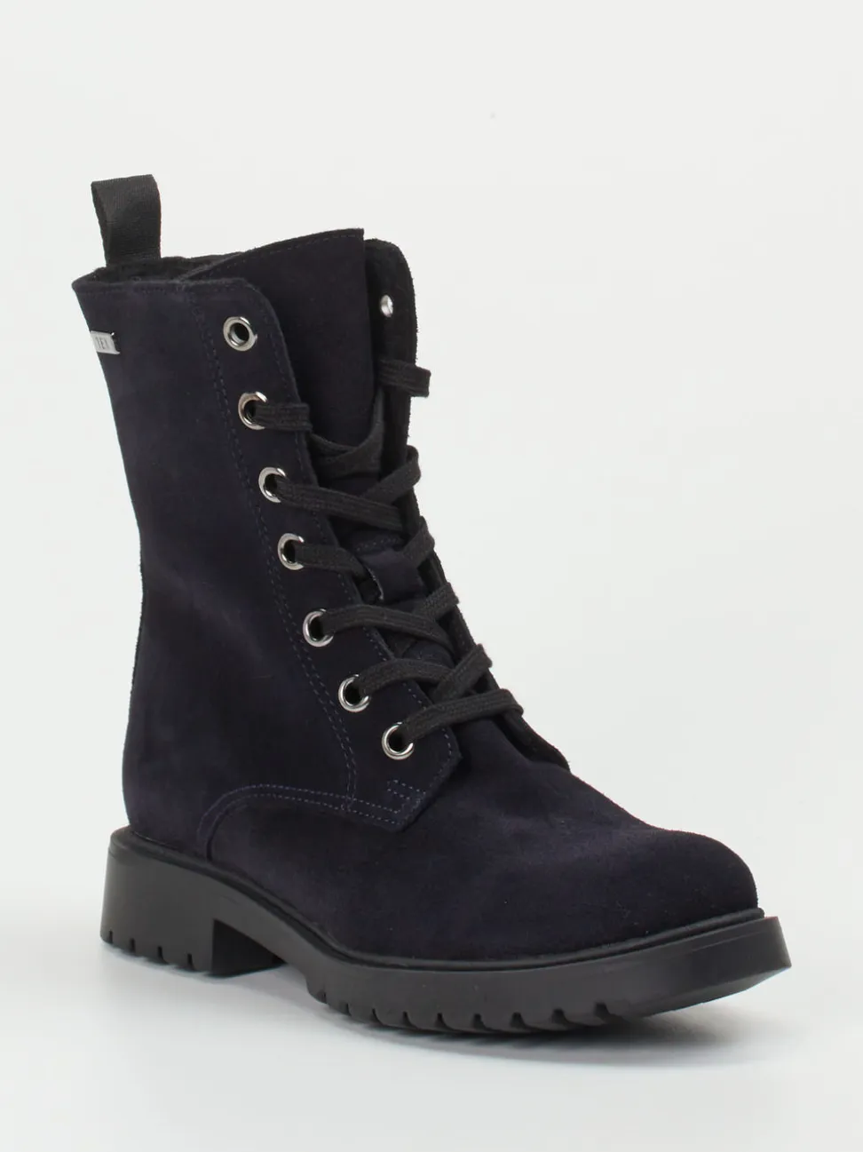 Ralph Harrison Classic – Schnürboots aus Veloursleder blau