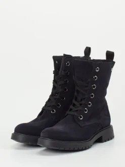 Ralph Harrison Classic – Schnürboots aus Veloursleder blau