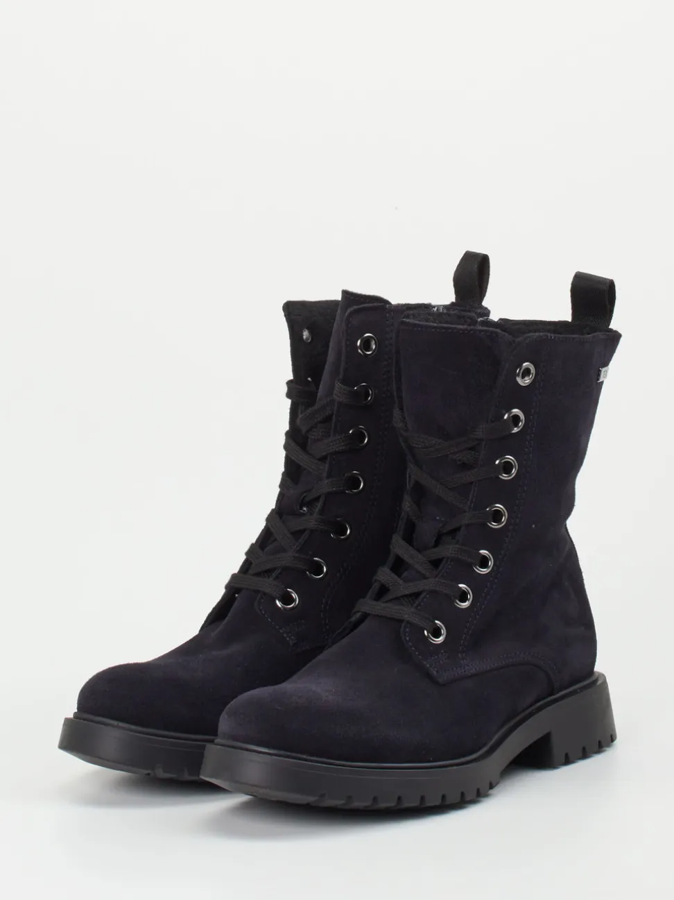 Ralph Harrison Classic – Schnürboots aus Veloursleder blau