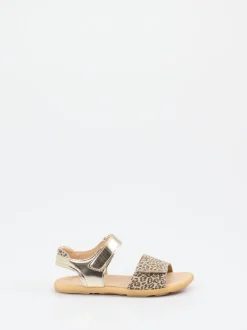 Ralph Harrison Classic – Sandalen aus geprägtem Leder Gold