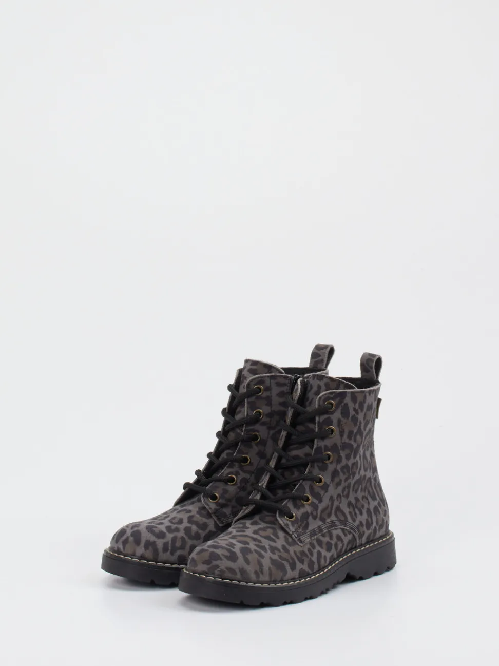 Ralph Harrison Classic – Schnürboots aus geprägtem Leder grau