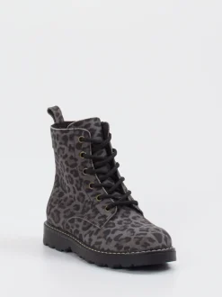 Ralph Harrison Classic – Schnürboots aus geprägtem Leder grau