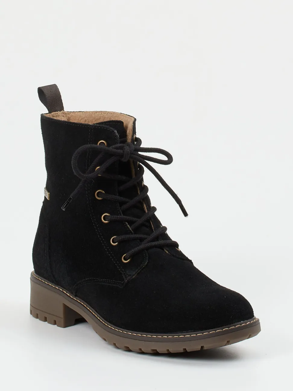 Ralph Harrison Classic – Schnürboots aus Veloursleder Schwarz