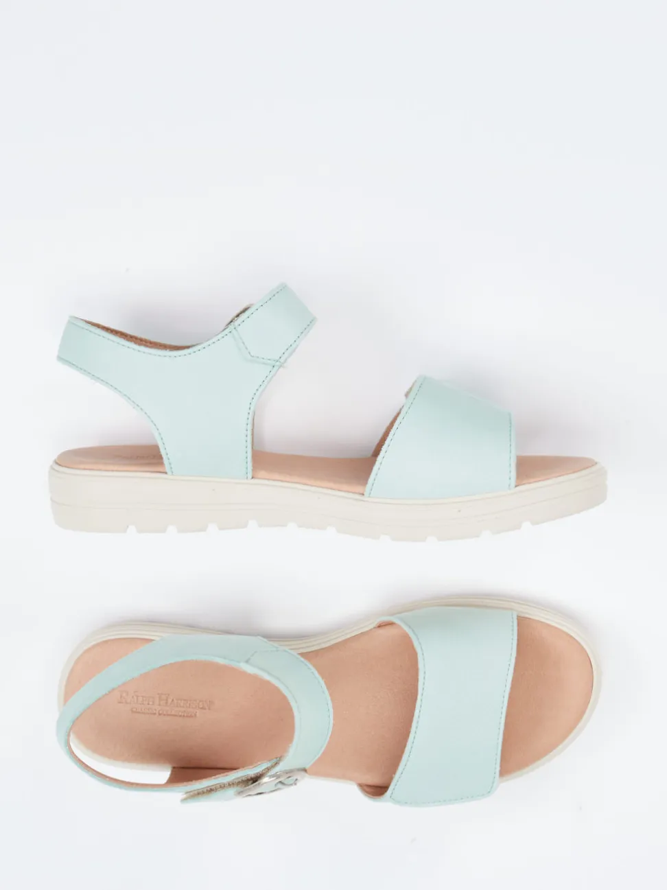 Ralph Harrison Classic – Sandalen aus Nubukleder Pastellgrün