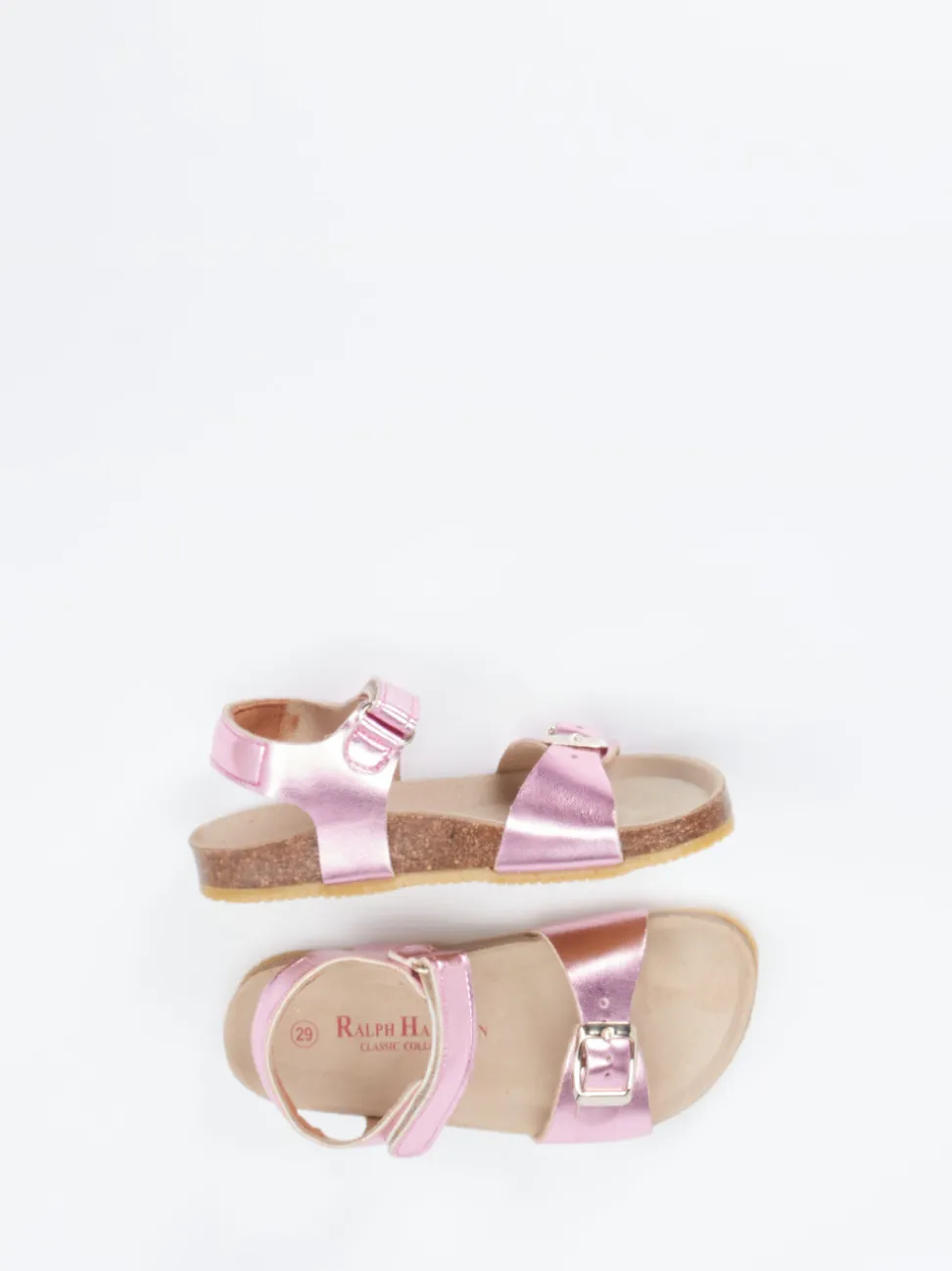 Ralph Harrison Classic – Sandalen aus Metallic in Rosa