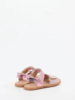 Ralph Harrison Classic – Sandalen aus geprägtem Leder rosa