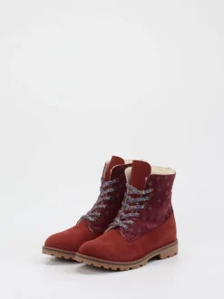 Ralph Harrison Classic – Schnürboots aus Nubukleder dunkelrot